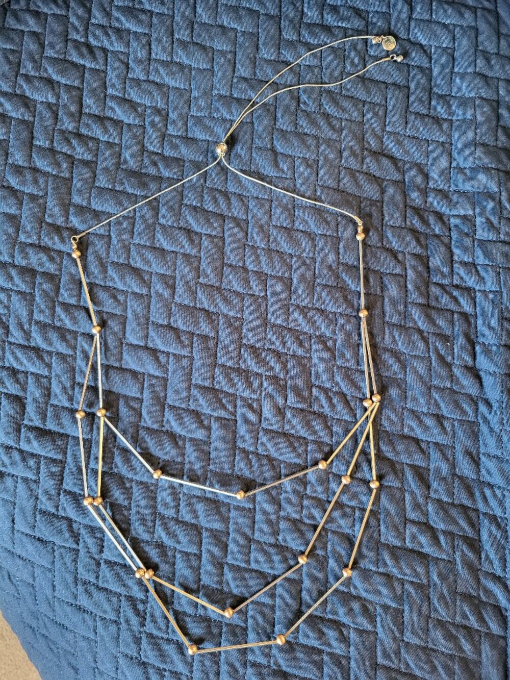 Dansk Smykkekunst three strand stainless steel necklace